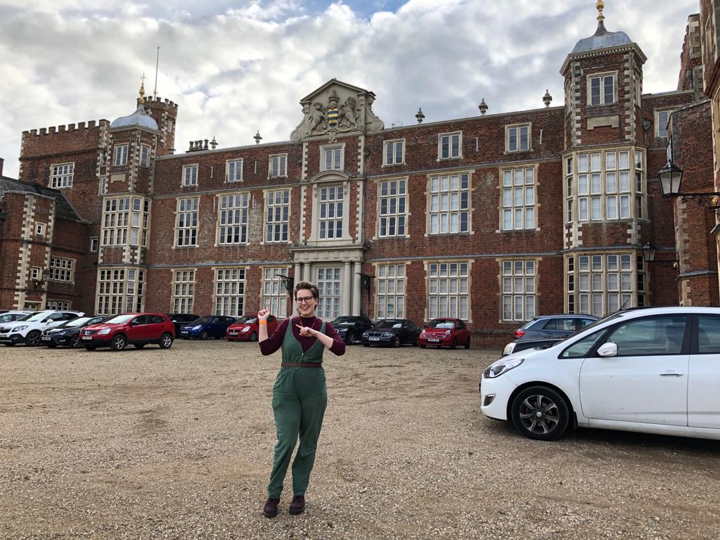 Milly at Burton Constable for Hull Comedy Festival